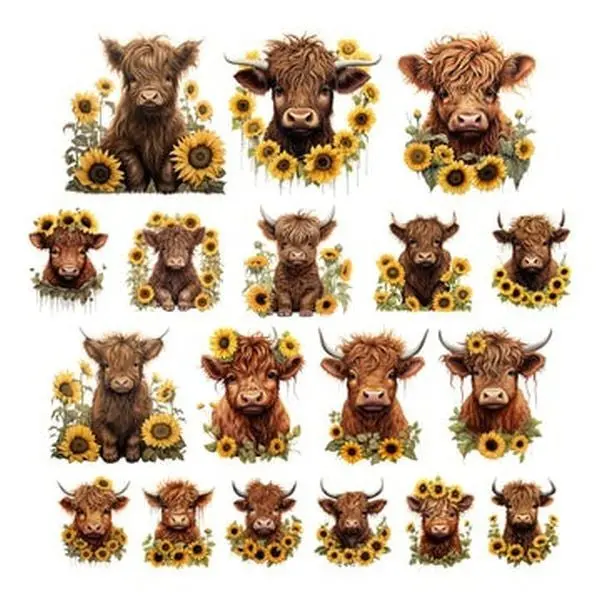 Autumn Highland Cow Ephemera 1