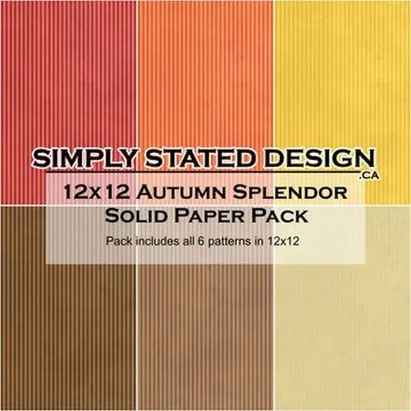 Autumn Splendor - 12X12 Collection Pack - Solids 1
