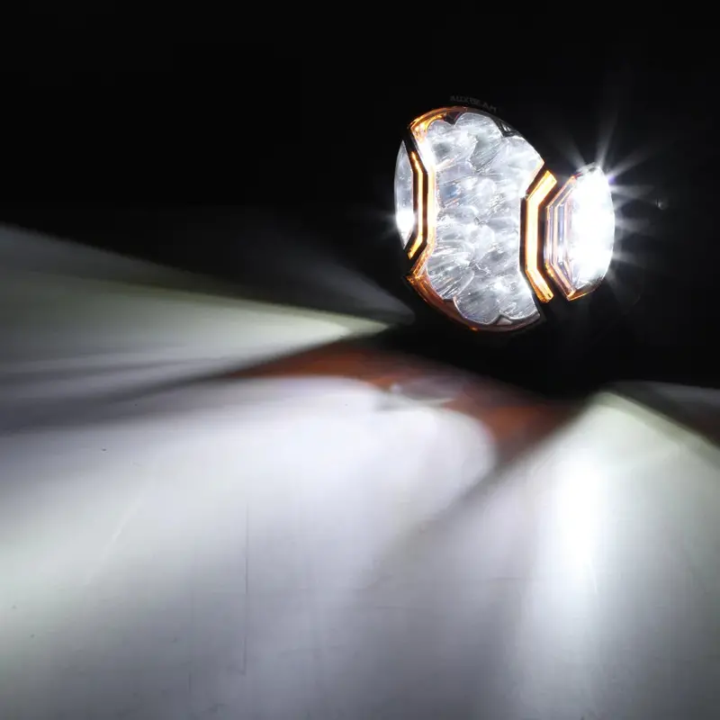 Auxbeam 5" Side Shooter Pod Lights – Amber Drl (Pair) 1