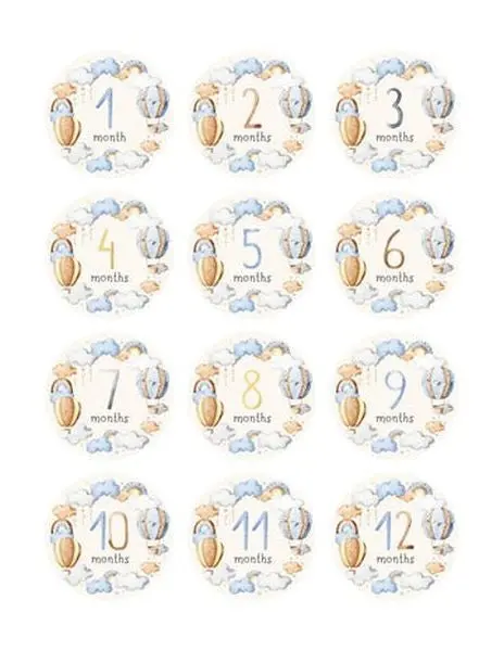 Baby Bliss In Blue - Ephemera - Months 1