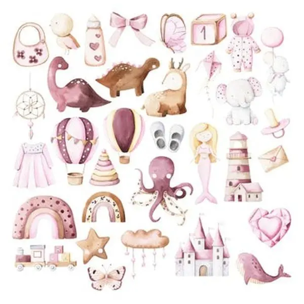 Baby Bliss In Pink - Ephemera 1