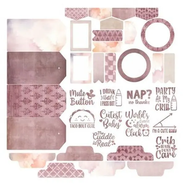 Baby Bliss In Pink - Ephemera - Essentials 1