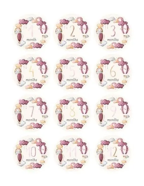 Baby Bliss In Pink - Ephemera - Months 1