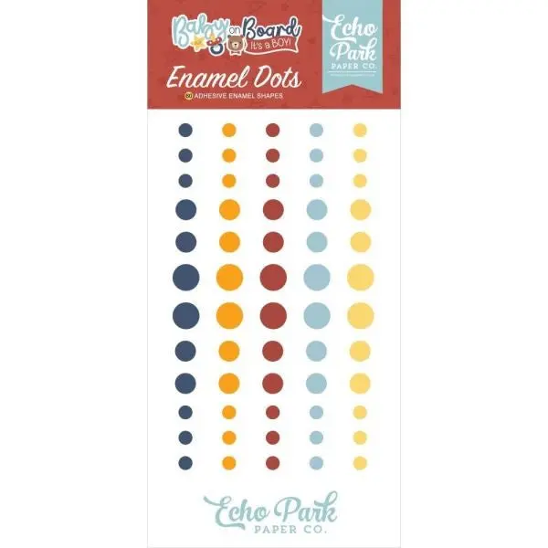 Baby On Board - Boy - Enamel Dots 1