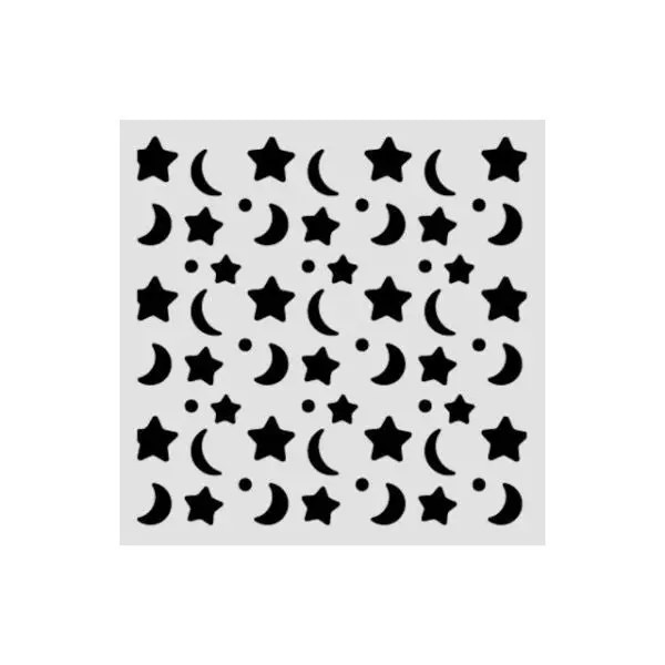 Baby - Stencil - Star And Moon 1