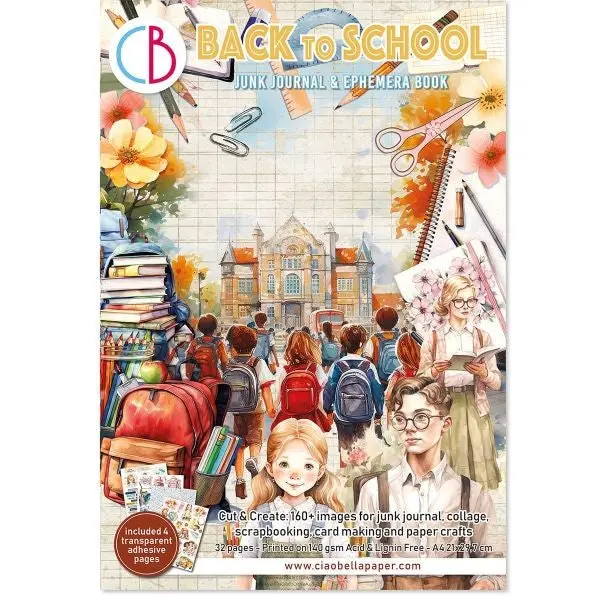 Back To School Junk Journal & Ephemera Book 1