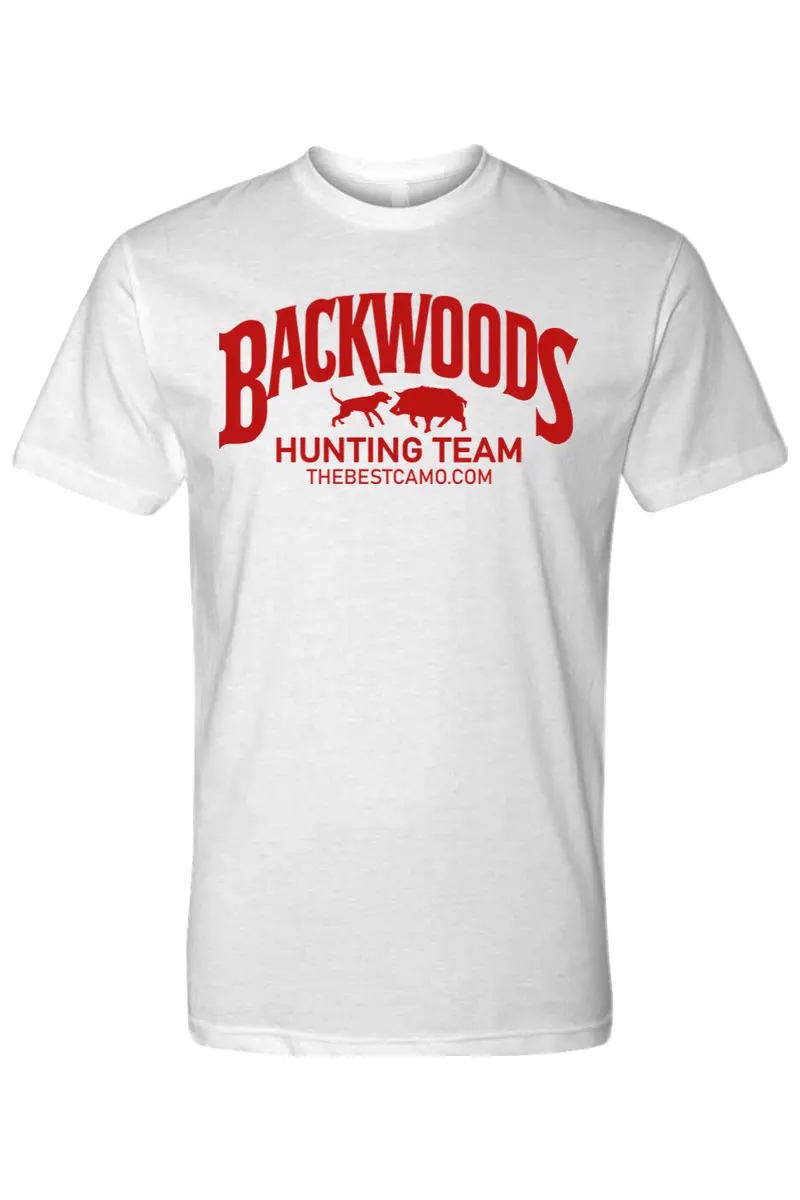 Backwoods Hunting Team Red Print - Hog Hunting Shirt 1