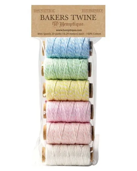 Bakers Twine - Mini Spool Bag Set - Creamy Pastel 1