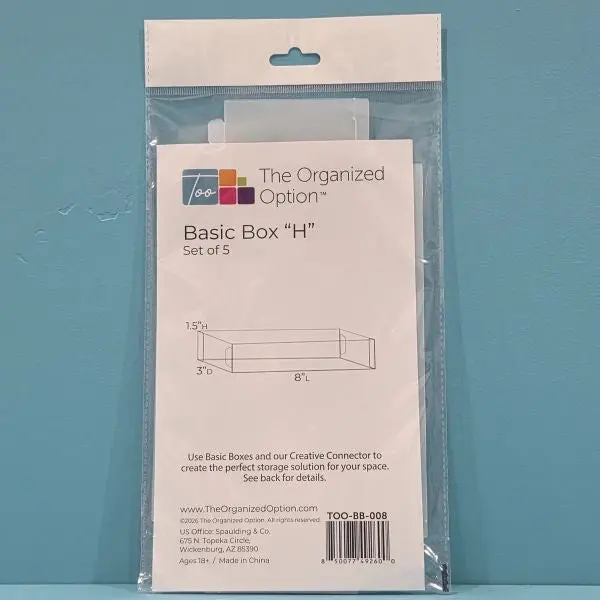 Basic Box H - 3X8x1.5 - Set Of 5 1