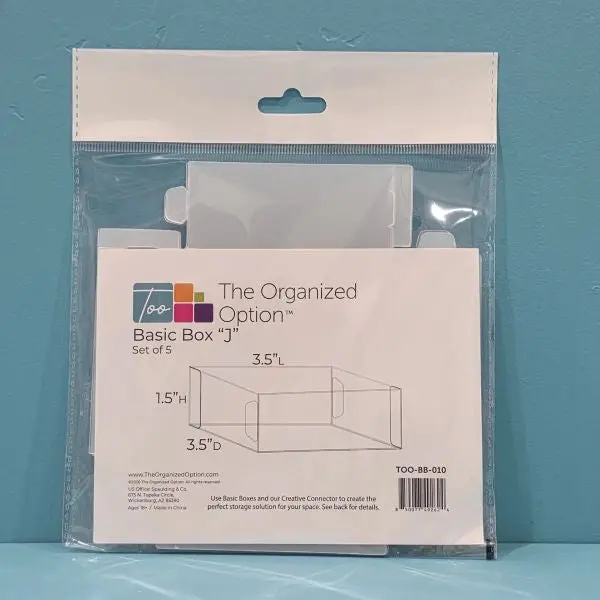 Basic Box J - 3.5X3.5X1.5 - Set Of 5 1