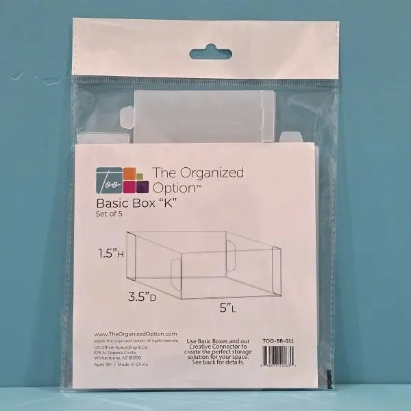 Basic Box K - 3.5X5x1.5 - Set Of 5 1