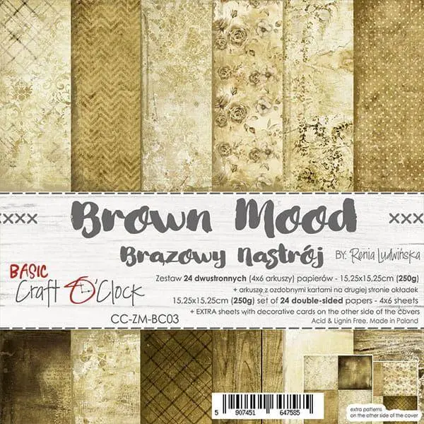 Basics - Brown Moon - 6X6 Collection Pack 1