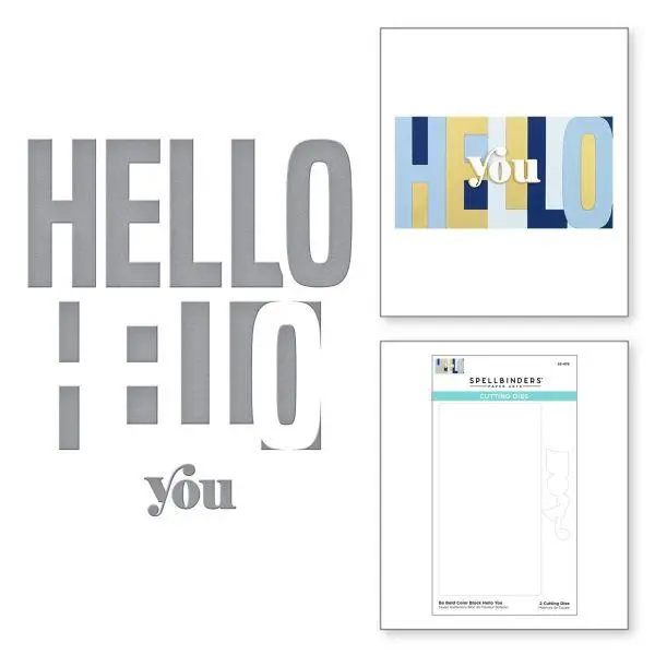Be Bold Color Block Collection - Be Bold Color Block Hello You Dies 1