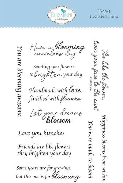 Beautiful Blooms - Bloom Sentiments - Clear Stamps 1