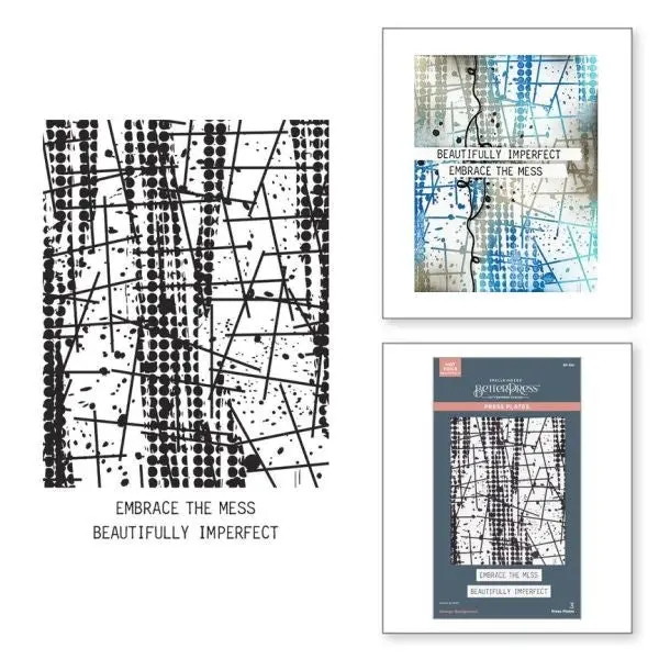 Beautifully Imperfect Collection - Grungy Background Press Plate 1