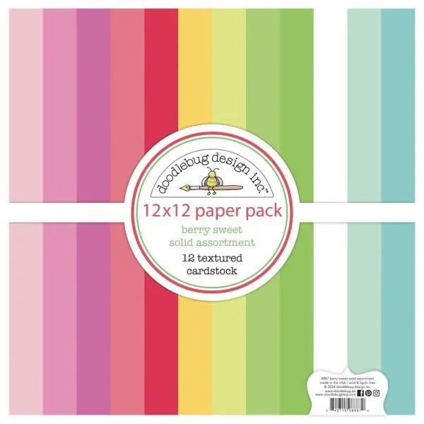 Berry Sweet - 12X12 Collection Pack - Textured Cardstock 1