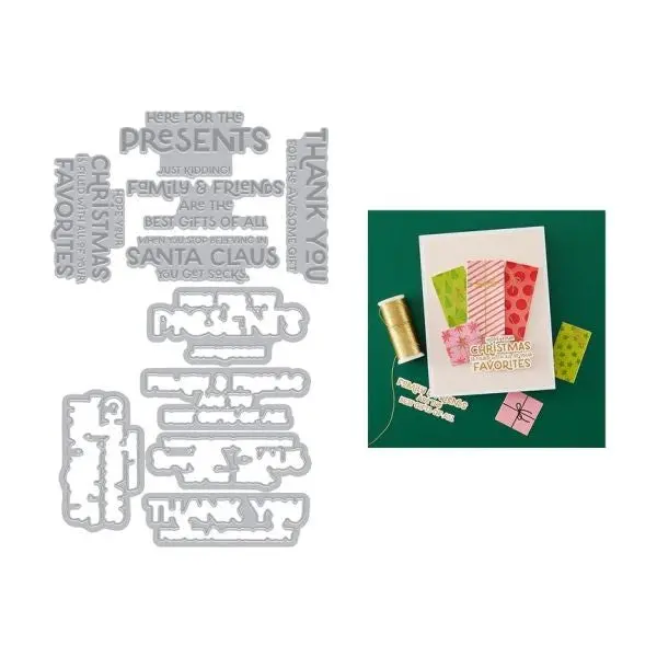 Best Gift Ever Collection - Here For The Presents - Letterpress & Foil & Dies 1