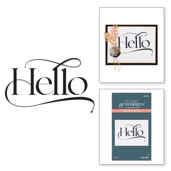 Betterpress Collection - Hello Press Plate 1