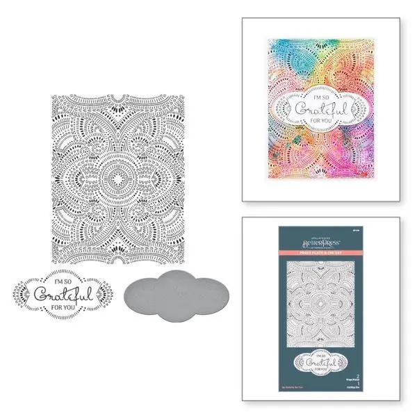 Betterpress Collection - So Grateful For You Press Plate & Die Set 1