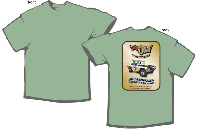 Big Oly Trophy Truck Shirt - Sage Green 1