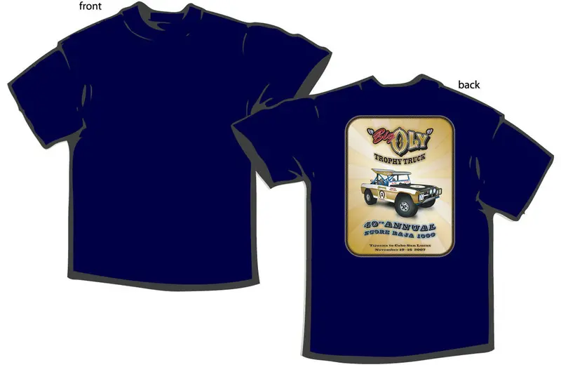 Big Oly Trophy Truck T-Shirt - Dark Blue 2