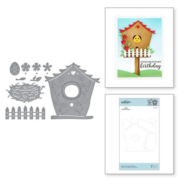 Birdhouses Through The Seasons - Build A Spring Birdhouse Etched Dies 1
