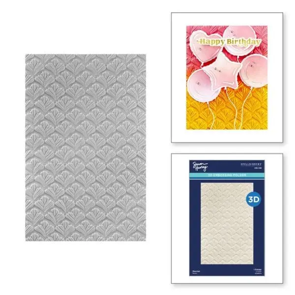 Birthday Bash Collection - Flourish 3D Embossing Folder 1