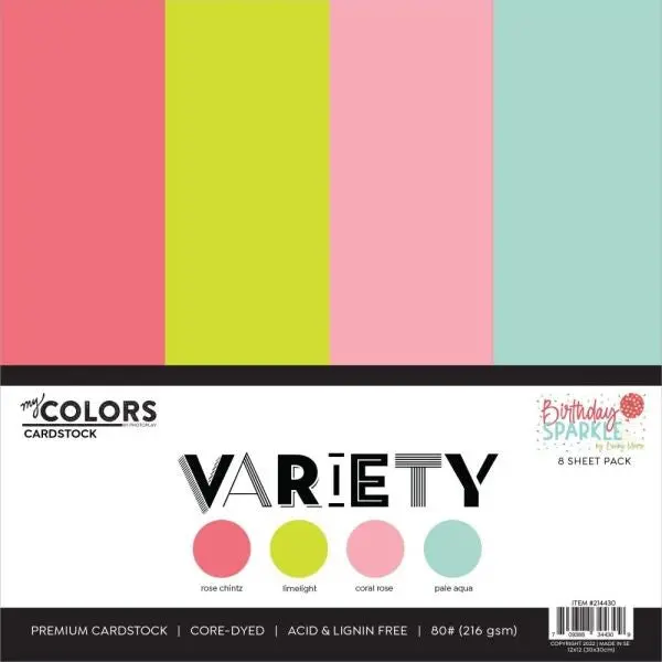 Birthday Sparkle - 12X12 Cardstock Variety Pack 1