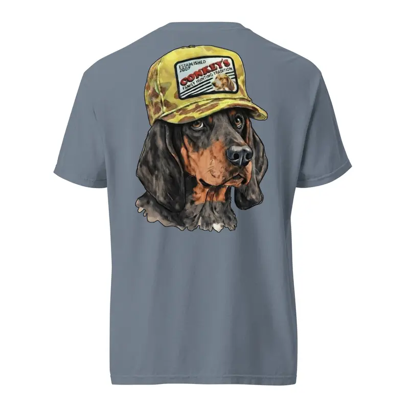 Black and Tan Coonhound Heritage Cotton Shirt