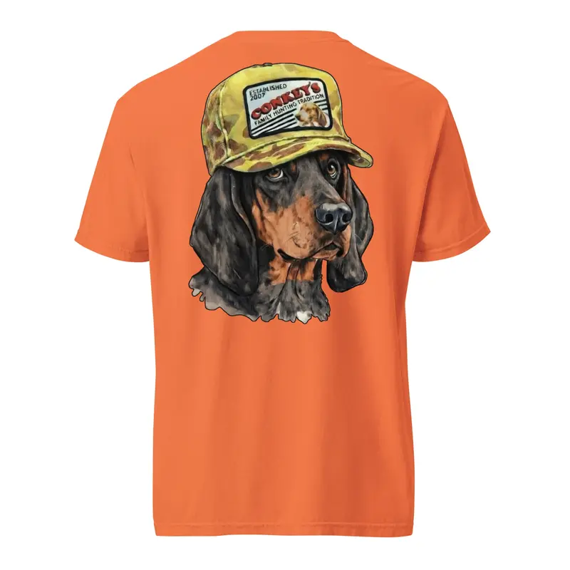 Black and Tan Coonhound Heritage Cotton Shirt