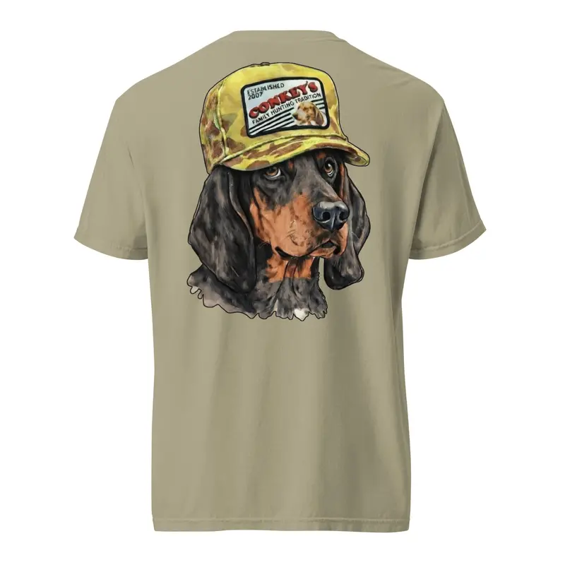 Black and Tan Coonhound Heritage Cotton Shirt