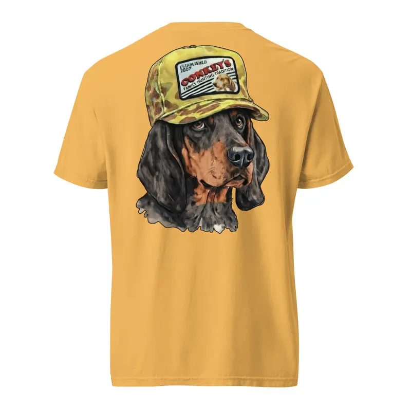 Black and Tan Coonhound Heritage Cotton Shirt