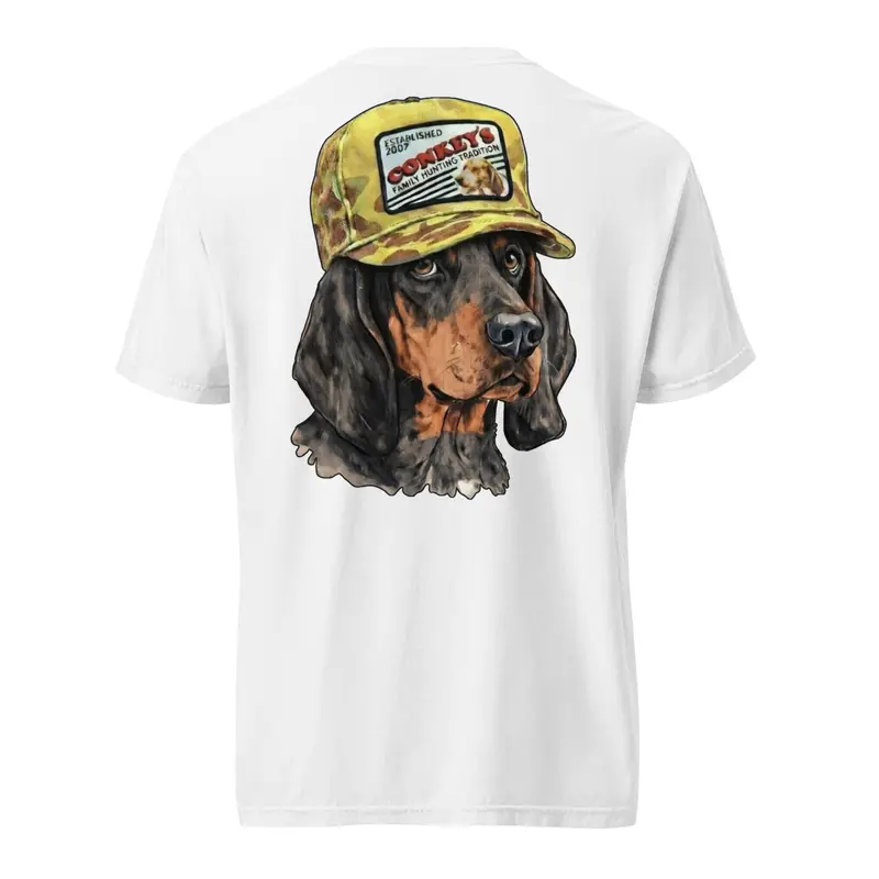 Black and Tan Coonhound Heritage Cotton Shirt