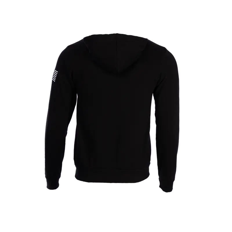 Black Crossed Hawks Zip Up Hoodie 2