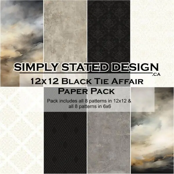 Black Tie Affair - 12X12 Collection Pack 1