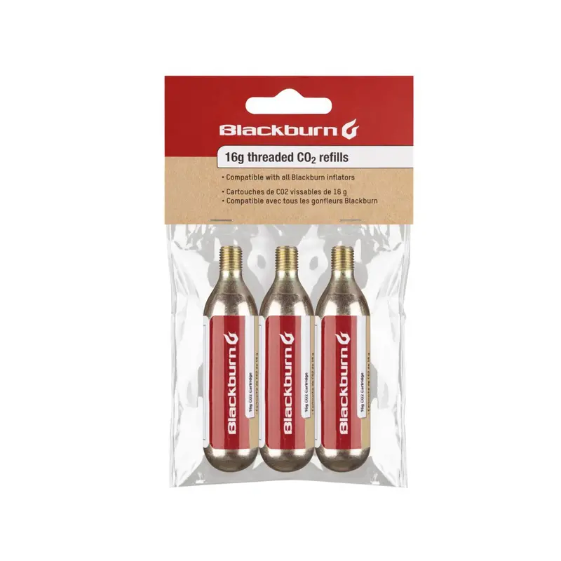 Blackburn 16G Co2 Cartridges - Threaded 1