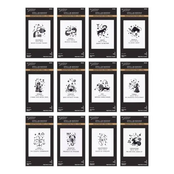 Block Print Zodiacs - Registration Press & Foil Bundle 1