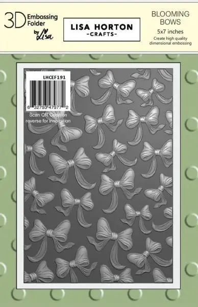 Blooming Bows - 3D Embossing Folder 1