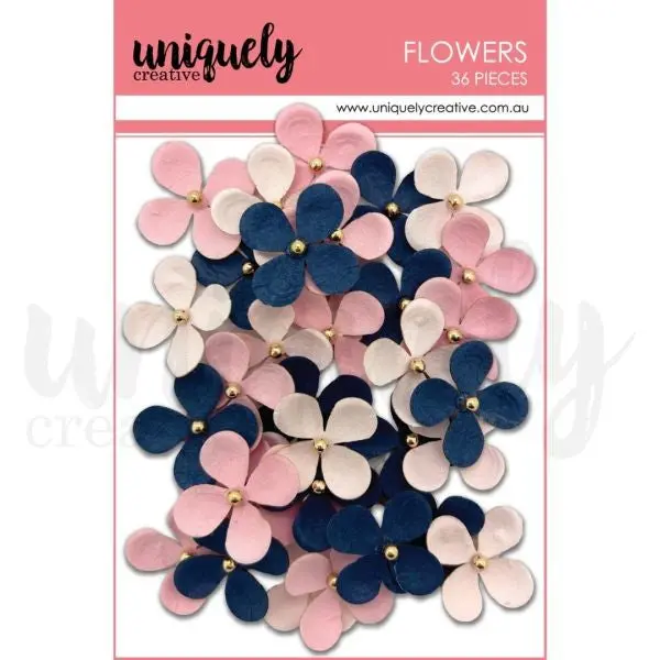 Blue & Blush Flowers 1