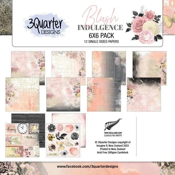 Blush Indulgence - 6X6 Collection Pack 1