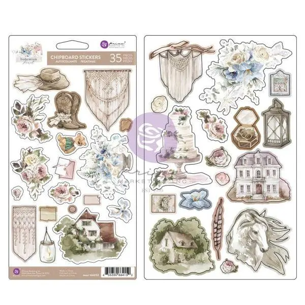 Bohemian Heart - Chipboard 1