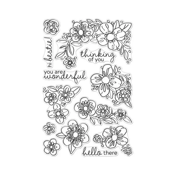 Bold Flowers - Clear Stamps 1