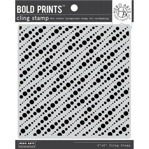 Bold Prints Cling Stamp - String Dot 1