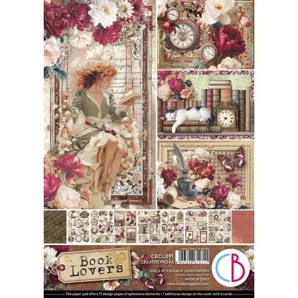 Book Lovers - A4 Creative Pad 1