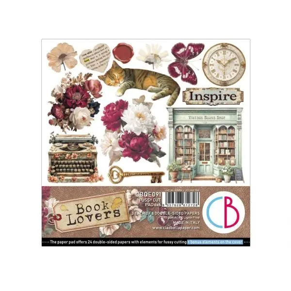 Book Lovers - Fussy Cutting Pad 1