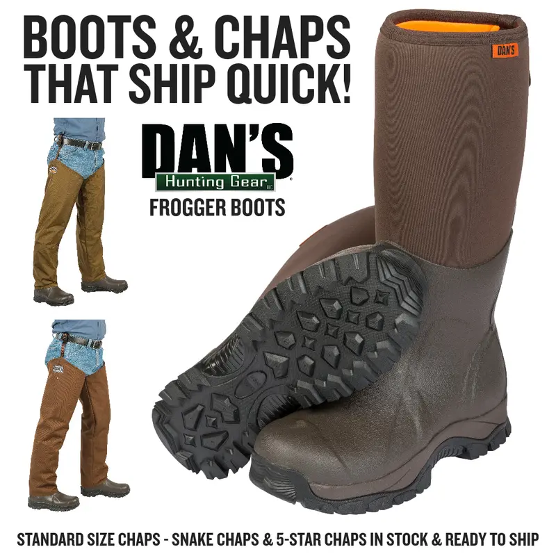 Boots & Chaps That Ship Quick - Dan's Frogger Boot With Dan's Chaps 1