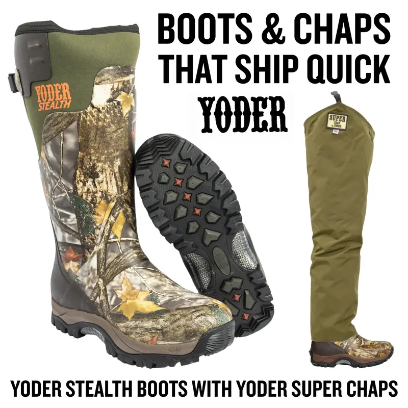 Boots & Chaps That Ship Quick - Yoder Stealth Boots With Yoder Super Chaps 1