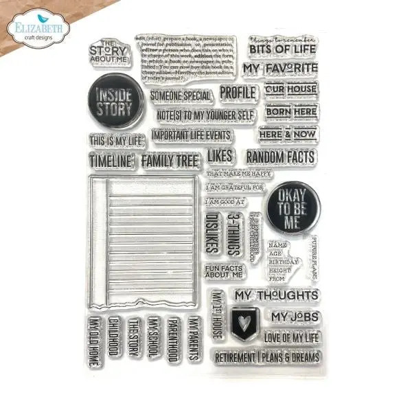 Botanical Blend Collection - About Me - Clear Stamps 1