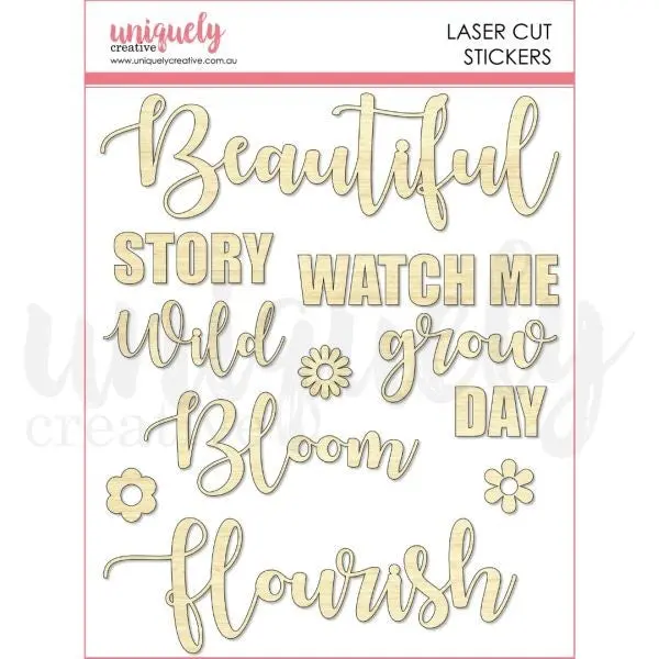 Botanical Chronicles - Script Stickers 1