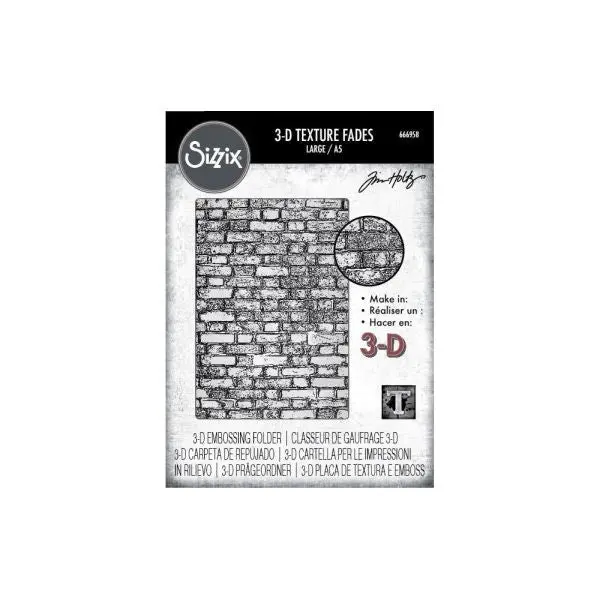 Brickwork - 3D Texture Fades Embossing Folders - Large (A5) 1